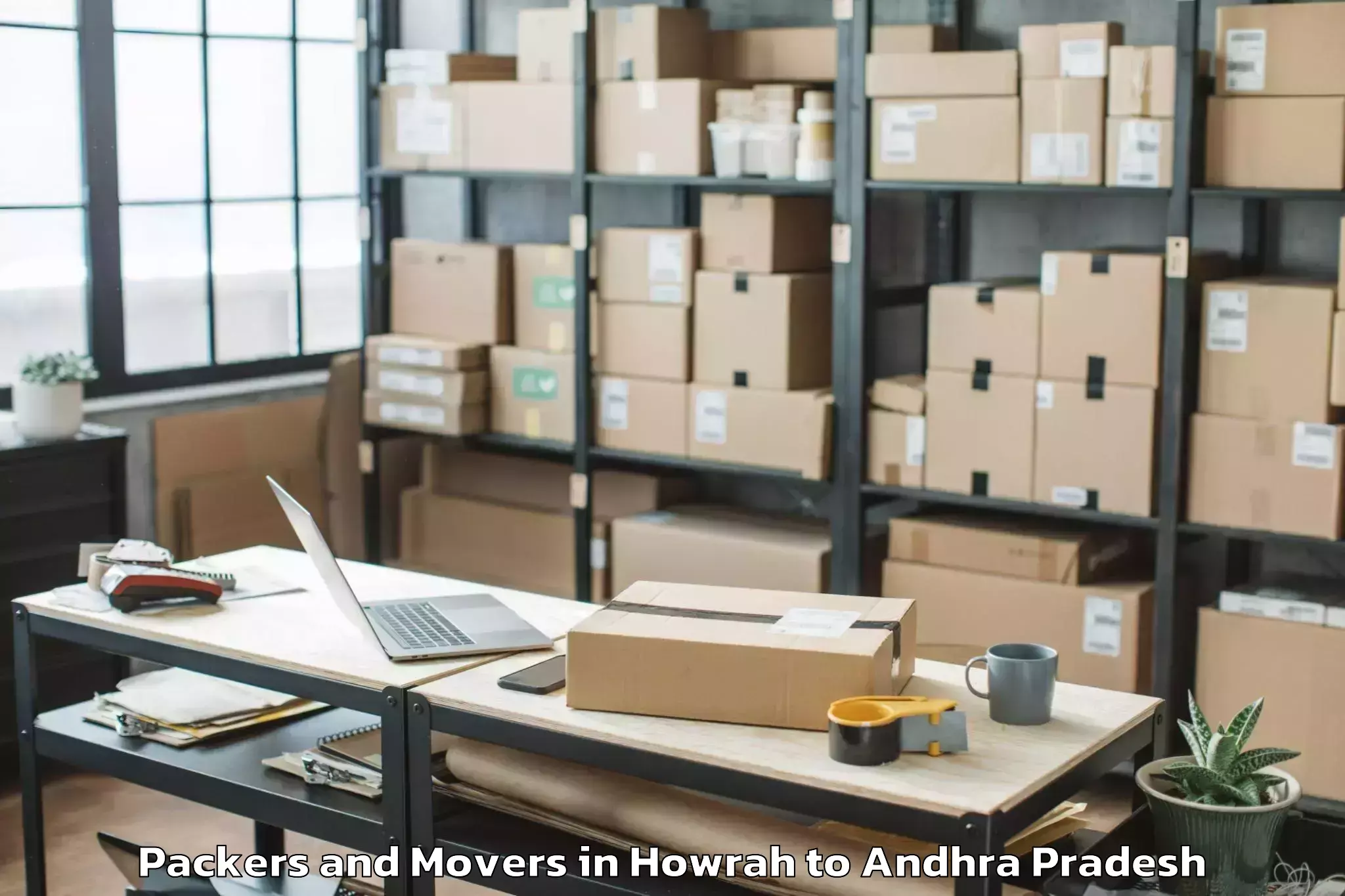 Reliable Howrah to Sullurupeta Packers And Movers